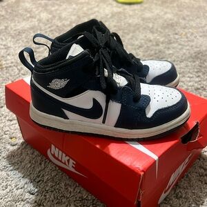 Nike Jordan 1 Mid Toddler Armory Navy/White - SZ 9 C